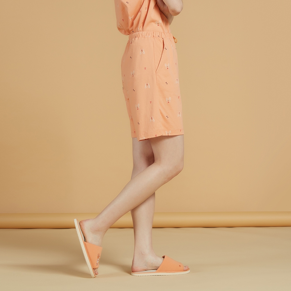 柯基印花短褲-暖陽橘 (M/L)產品圖