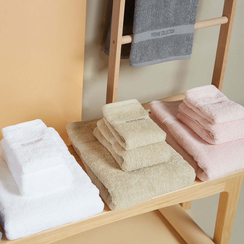 純棉長毛巾-小麥棕產品圖