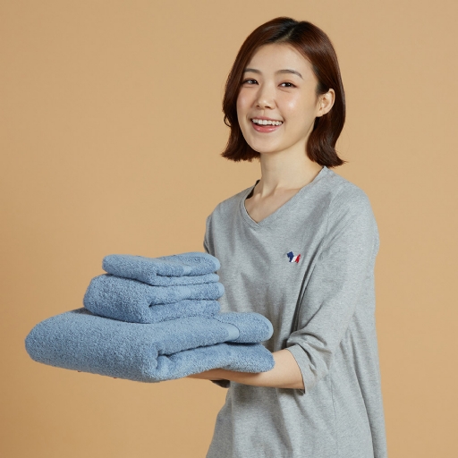 純棉大浴巾-藍